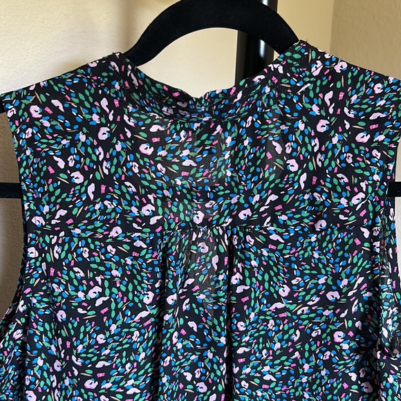 NWOT Banana Republic Multicolored Sleeveless Button-Down Blouse - Picture 6 of 7